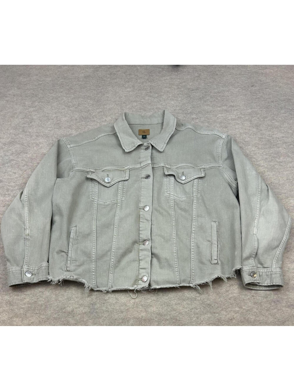 Ralph Lauren RL Cropped Denim Jacket Size 2X